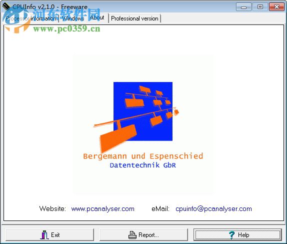 CPUInfo(CPU測試工具) 2.0.1.391 綠色版