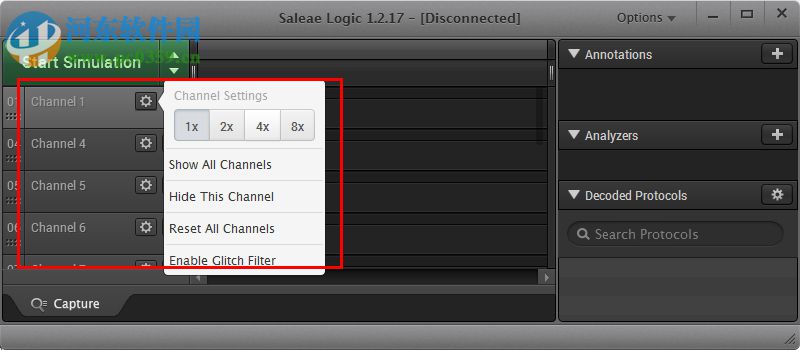 saleae邏輯分析儀 1.2.17 官方版