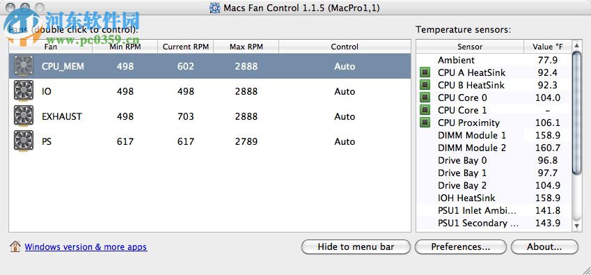 macs fan control mac版下載(溫度監(jiān)控軟件) 1.4.9 免費(fèi)版