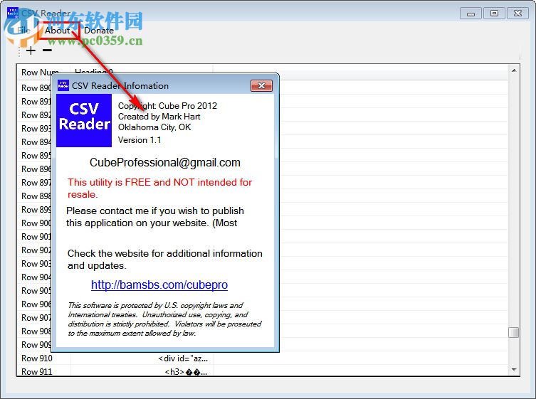 Csv Reader(csv閱讀器) 1.1 免費(fèi)版