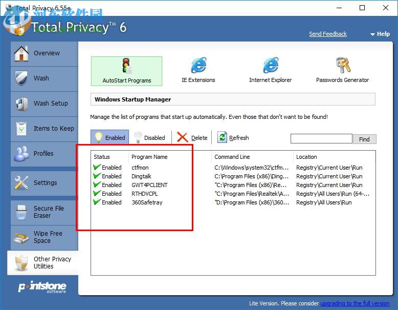 Pointstone Total Privacy(隱私保護(hù)工具) 6.5.5.393 官方版