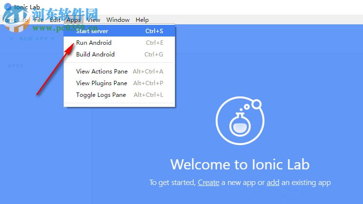 ionic lab windows 版