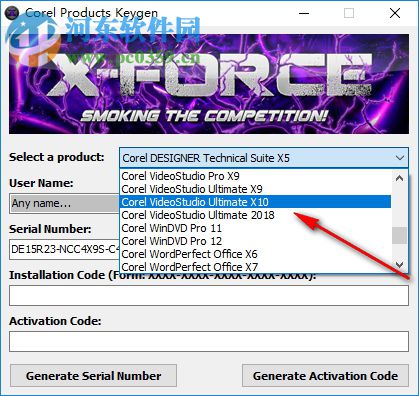 Corel Products Keygen x10 32/64位通用注冊(cè)機(jī)
