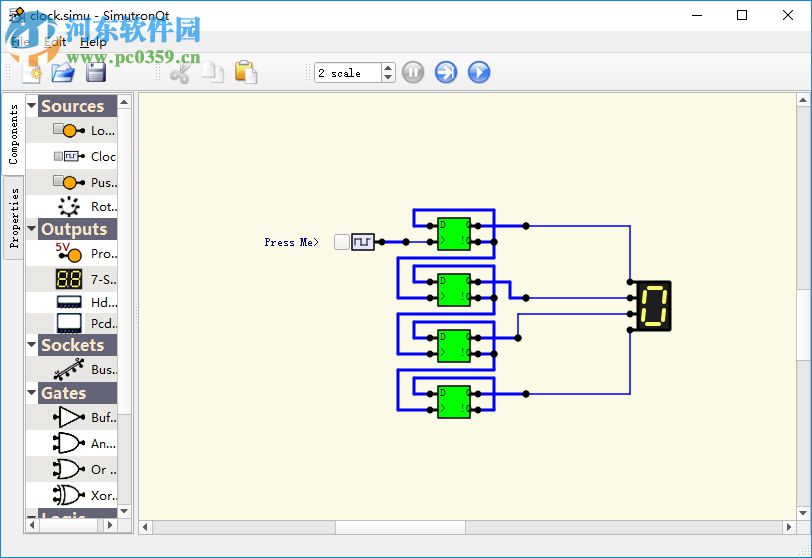 SimutronQt(電路模擬器) 1.0.1 綠色版