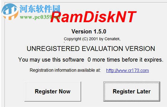 ramdisknt(軟盤(pán)虛擬工具) 1.5.0 綠色漢化版