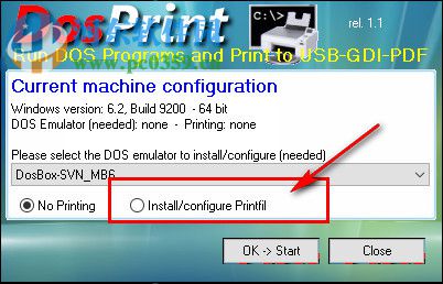 DosPrint(DOS兼容打印工具) 1.1 綠色免費(fèi)版