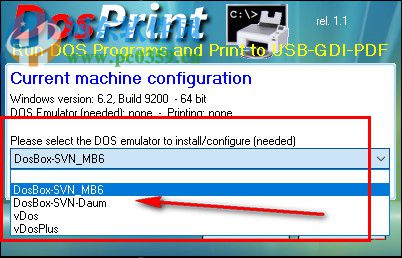 DosPrint(DOS兼容打印工具) 1.1 綠色免費(fèi)版