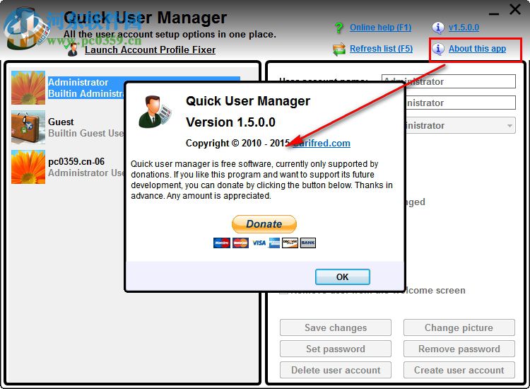 Quick User Manager(快速設(shè)置windows系統(tǒng)賬戶)