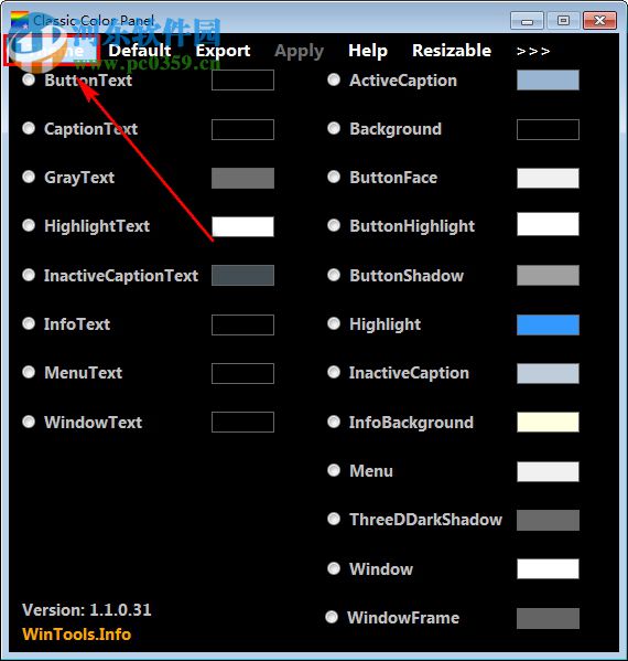 Classic Color Panel(系統(tǒng)窗口顏色修改工具) 1.10 免費(fèi)版