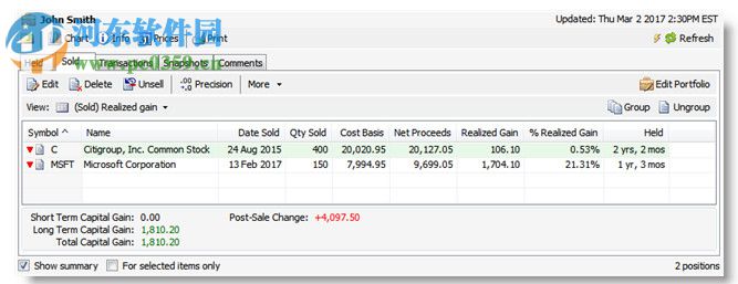 TakeStock(投資管理軟件) 2.0 官方版