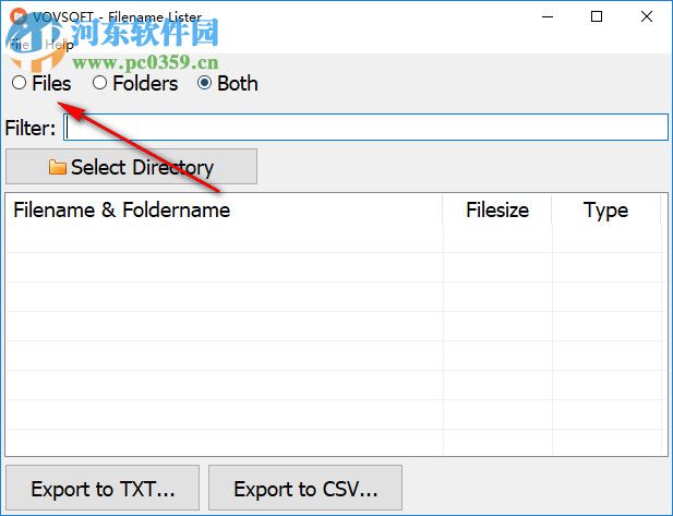 Filename Lister(批量導(dǎo)出文件列表信息) 2.5 官方版