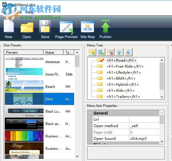 flash menu labs(flash菜單制作軟件) 2.0 官方版