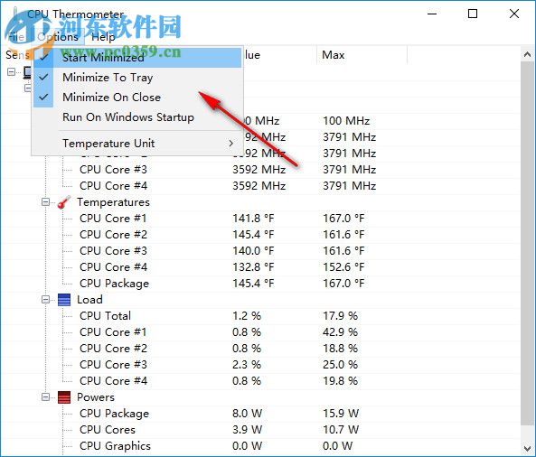 CPU溫度檢測工具(CPU Thermometerl) 1.3 綠色版