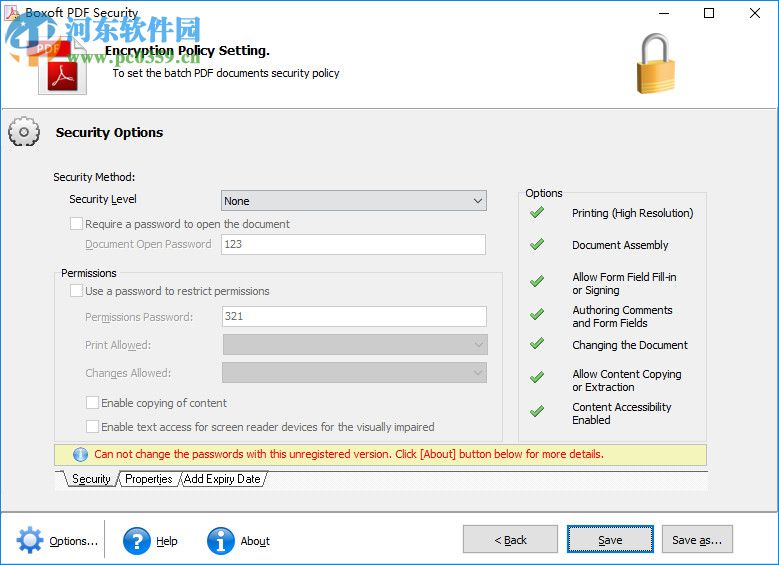 Boxoft PDF Security(PDF加密工具) 3.1.0 官方版