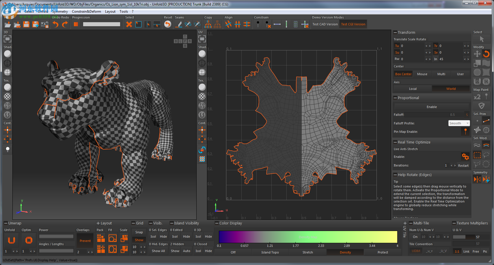 Unfold3D(三維模型展UV軟件) rs/vs 2018.0.45 官方版