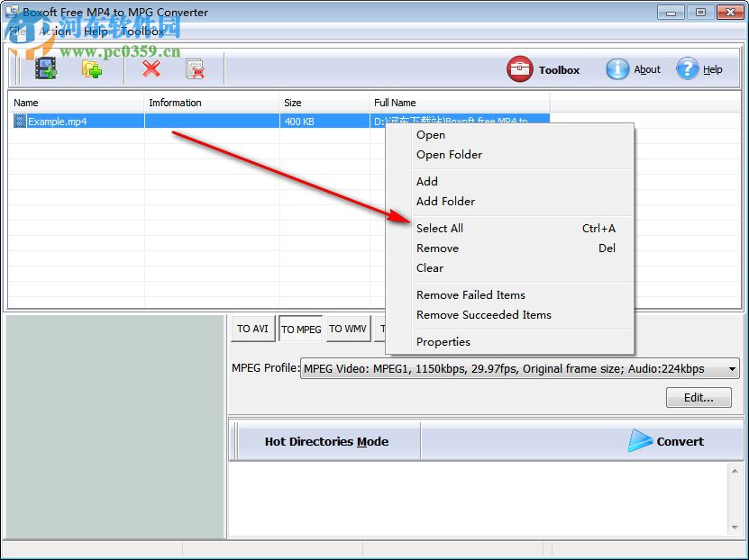 Boxoft MP4 to MPG Converter(MP4轉(zhuǎn)MPG工具) 1.0 官方版