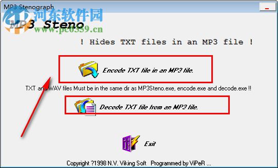 MP3 Steno下載(音頻隱寫讀出工具) 1.2 綠色版