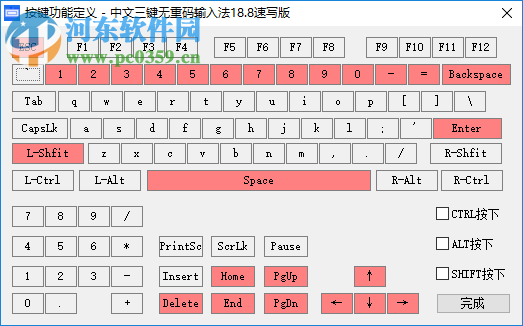 中文三鍵無重碼輸入法 19.0 速寫版