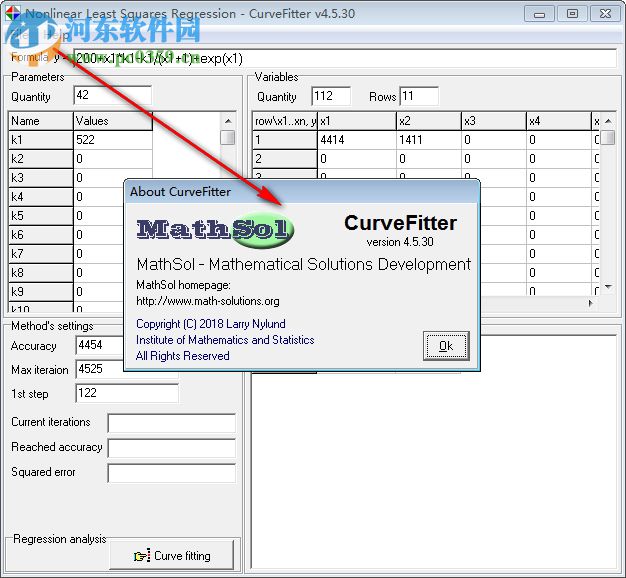 MathSol CurveFitter(非線性回歸分析) 4.5.30 破解版