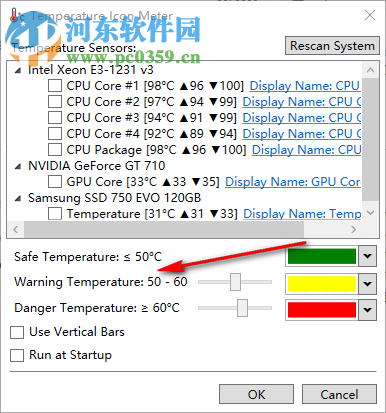 電腦硬件溫度監(jiān)控軟件(Temperature Icon Meter) 2.1.0 官方版