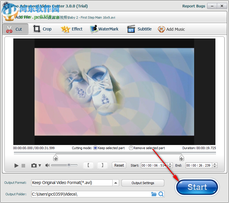 視頻剪切軟件(idoo Video Cutter) 3.0.0 官方版