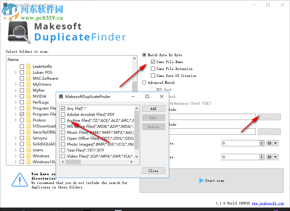 Makesoft DuplicateFinder(重復(fù)文件查找) 1.1.6 免費版