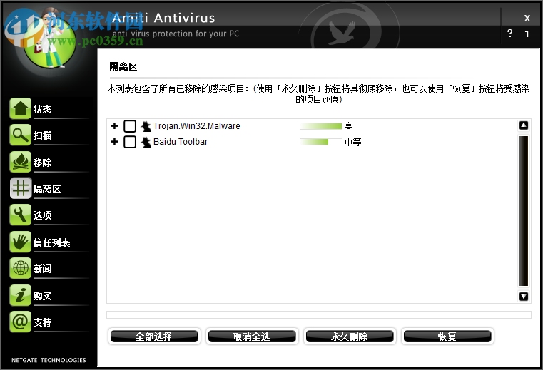 Amiti Antivirus(安全防護軟件)