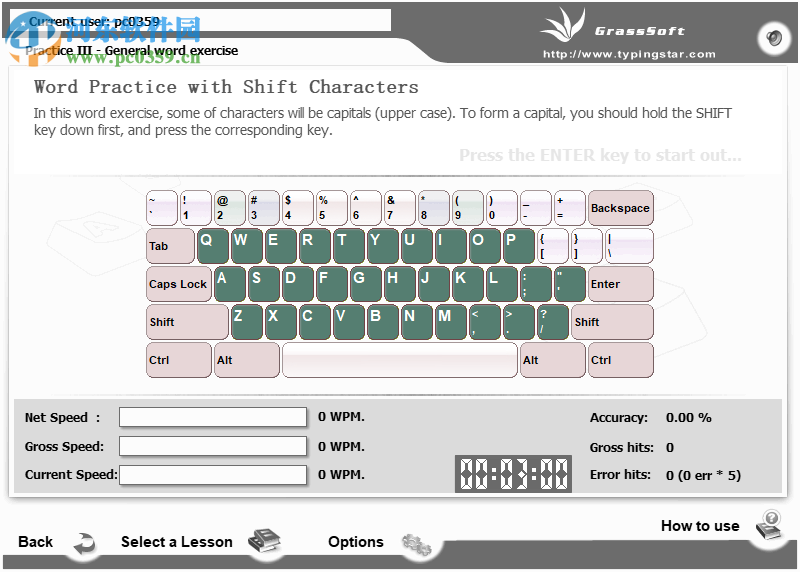 GS Typing Tutor(<a href=http://m.stslhw.cn/s/jianpanlx/ target=_blank class=infotextkey>打字練習(xí)</a>測(cè)試軟件) 3.1 破解版