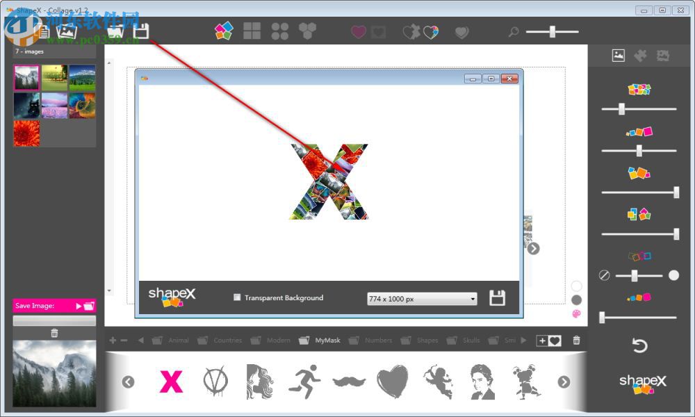 ShapeX(照片拼貼軟件) 1.2 官方版