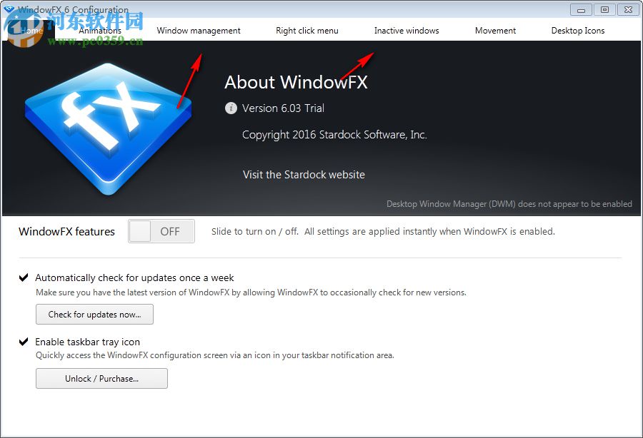 Stardock WindowFX(窗口特效軟件) 6.02 免費(fèi)版