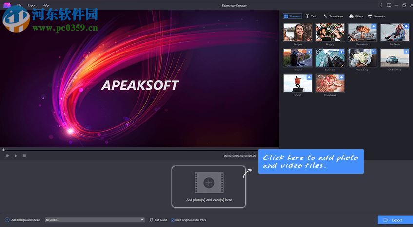 Apeaksoft Slideshow Maker(電子相冊制作軟件)