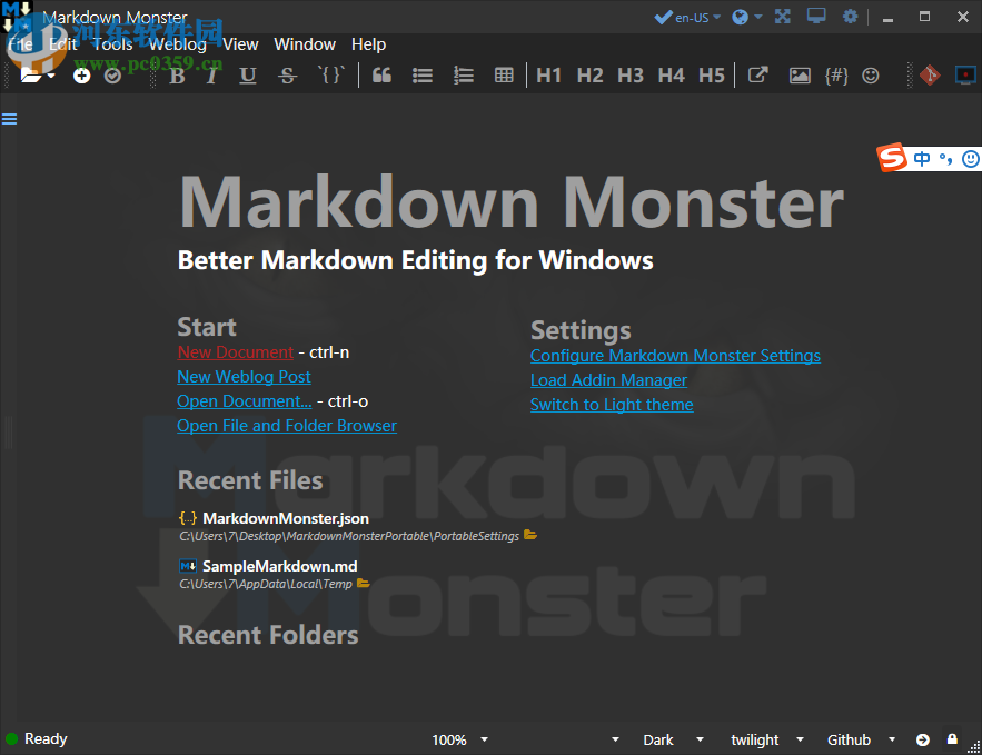 Markdown Monster(代碼編輯查看器) 1.13.10 官方版