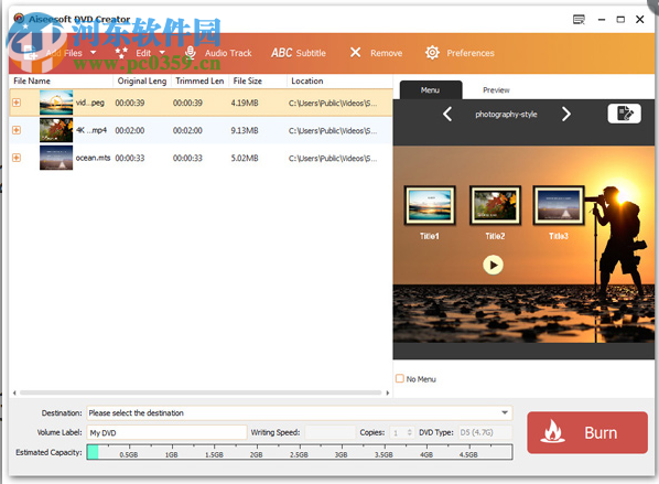 Aiseesoft DVD Creator(DVD刻錄軟件) 5.2.38 免費版