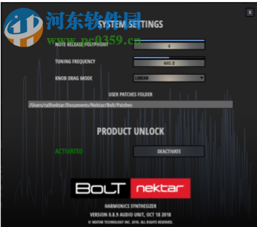 Nektar Bolt(虛擬諧波合成器) 1.0 官方版