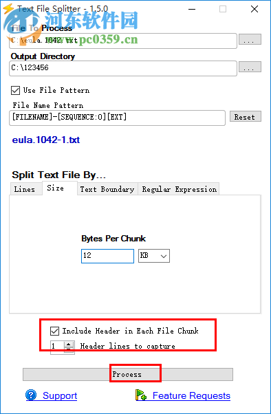 Text File Splitter(文件分割工具) 1.5.0 免費版