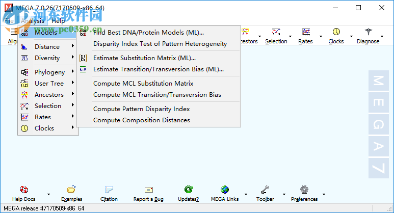MEGA(分子進(jìn)化遺傳分析軟件) 7.0.26 官方版