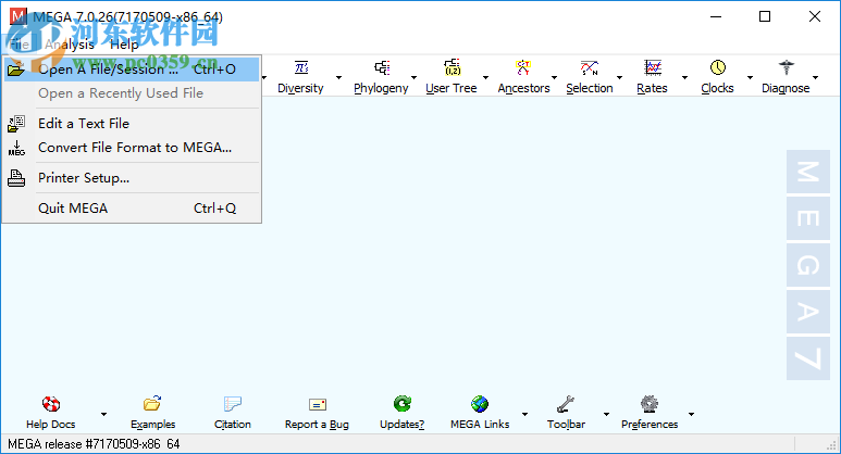 MEGA(分子進(jìn)化遺傳分析軟件) 7.0.26 官方版