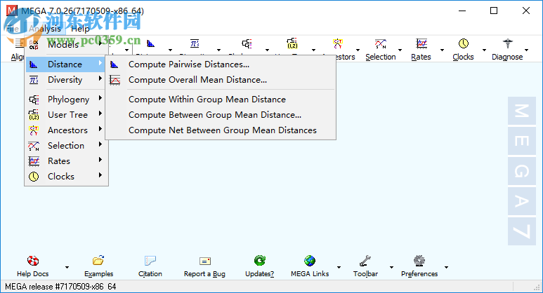 MEGA(分子進(jìn)化遺傳分析軟件) 7.0.26 官方版
