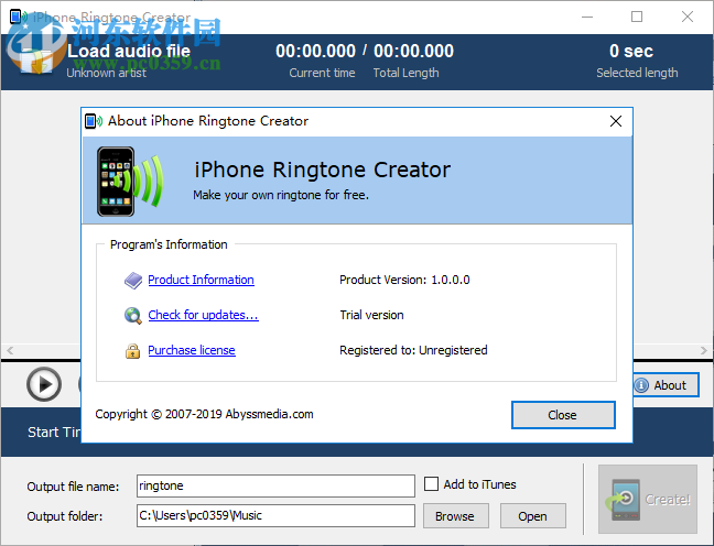 iPhone Ringtone Creator(iPhone鈴聲制作工具) 2.9.0.0 免費版