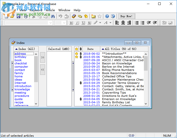 Personal Knowbase(<a href=http://m.stslhw.cn/zt/wbclrj/ target=_blank class=infotextkey>文本處理</a>軟件) 4.1.2 官方版