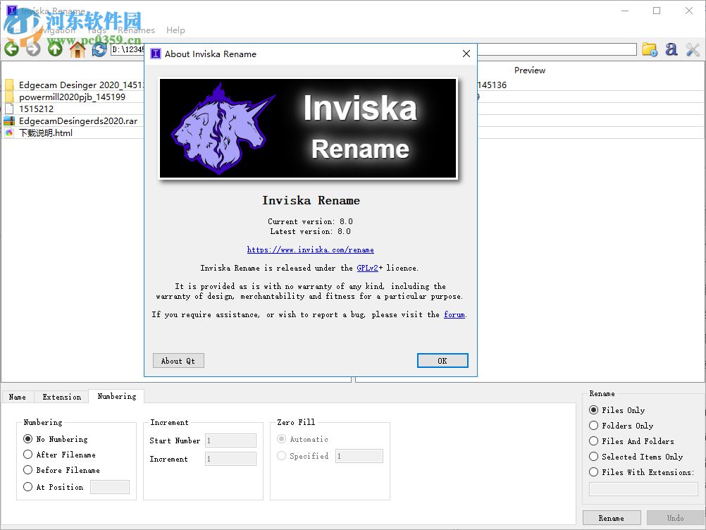 Inviska Rename(批量重命名軟件) 12.0 官方版