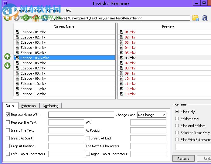 Inviska Rename(批量重命名軟件) 12.0 官方版