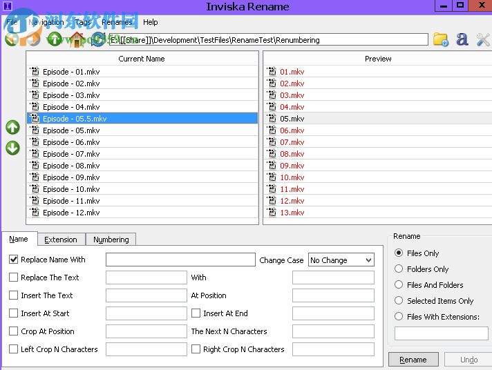Inviska Rename(批量重命名軟件) 12.0 官方版