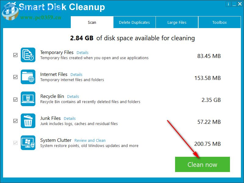 Smart Disk Cleanup(磁盤清理軟件) 2.2 官方版