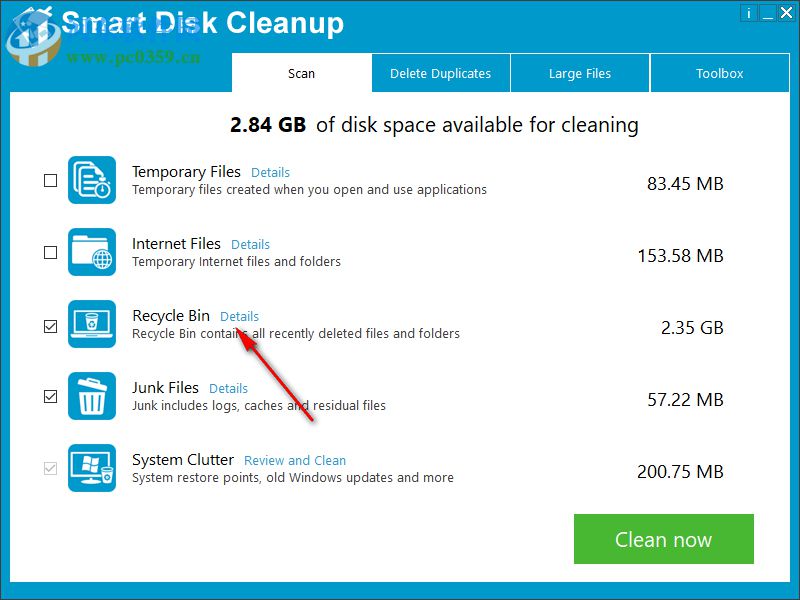 Smart Disk Cleanup(磁盤清理軟件) 2.2 官方版