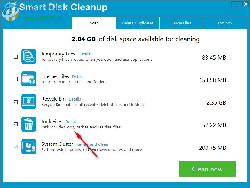 Smart Disk Cleanup(磁盤清理軟件) 2.2 官方版