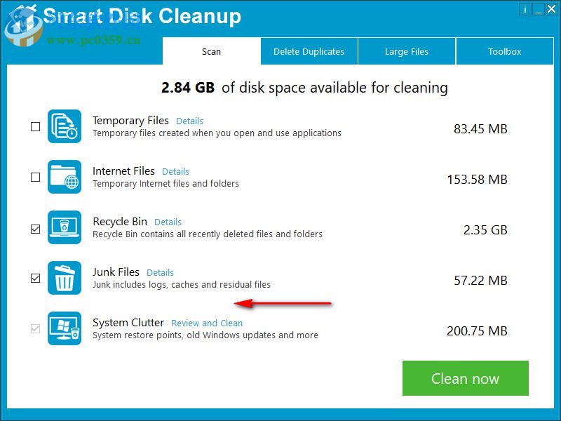 Smart Disk Cleanup(磁盤清理軟件) 2.2 官方版