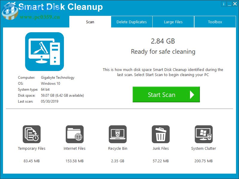 Smart Disk Cleanup(<a href=http://m.stslhw.cn/zt/cipanqingli/ target=_blank class=infotextkey>磁盤清理</a>軟件) 2.2 官方版