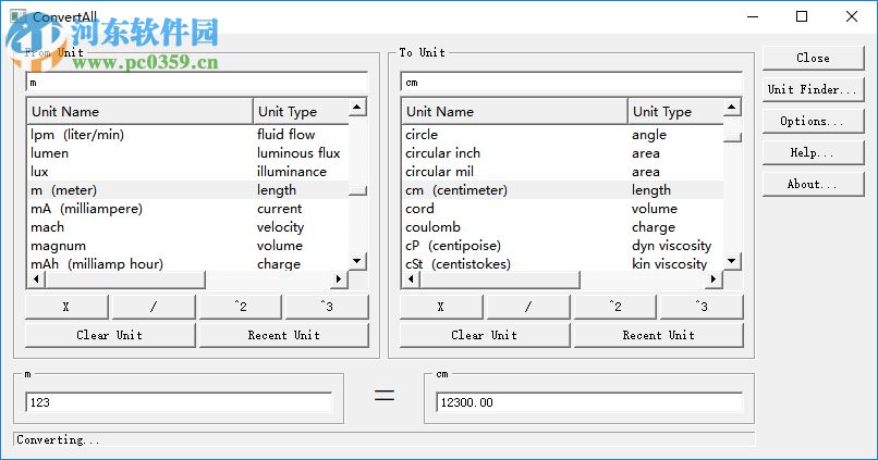 ConvertAll(萬能單位轉(zhuǎn)換工具) 1.4.2 免費版