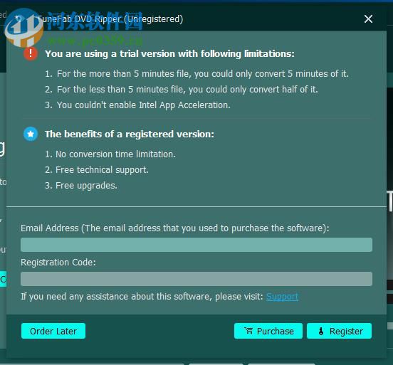 TuneFab DVD Ripper(DVD格式轉換器) 1.0.16 免費版